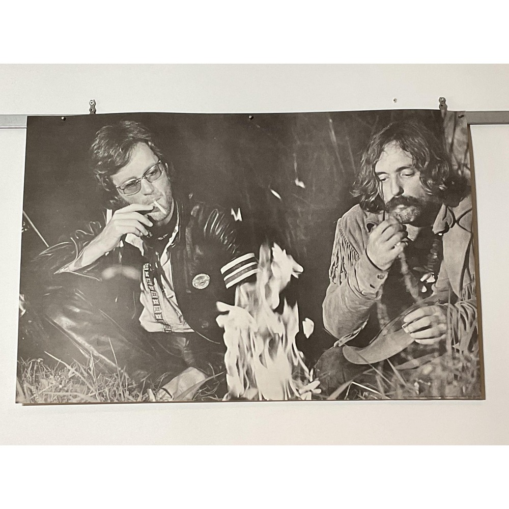 Peter Fonda and Dennis Hopper Original Vintage 70's Poster from Easy Rider Movie